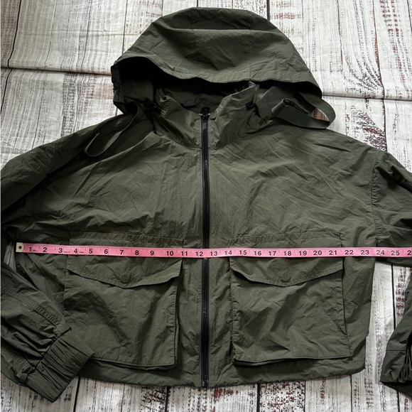Marc O’Polo Olive Green Cropped Utility Jacket Size 36 (size small) - Picture 5 of 10